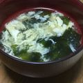 ☆三姉妹とママ☆'s cooksnap of when they made ★わかめとゴマの卵スープ.