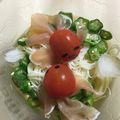 もも嬢♪'s cooksnap of when they made 涼しげ♪(๑>◡<๑)金魚素麺☆ハム金魚.