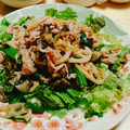 tttrrrkkk's cooksnap of when they made ☆豚と蓮根とオクラのスタミナ炒め☆.