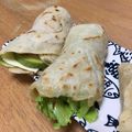 ライ柴's cooksnap of when they made 鶏唐揚げのチリソーストルティーヤマヨ巻き.