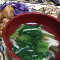 まもくるりん's cooksnap of when they made 小松菜とあげのお汁.