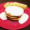 りょうびん's cooksnap of when they made 南高梅干しヨーグルトソースで♪パンケーキ.