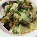 なかのキティ's cooksnap of when they made ナスとキャベツと豚肉の柚子胡椒ポン酢炒め.