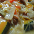 クック鳩゜'s cooksnap of when they made かぼちゃとソーセージのクリーム煮.