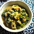 むらさめ's cooksnap of when they made つるむらさきと油揚げの卵とじ.