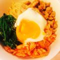 nishimo's cooksnap of when they made 時短！家族喜ぶ♪手作りナムルのビビンバ丼.