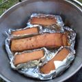 papikun's cooksnap of when they made ストウブで　お手軽な豚肉の燻製.
