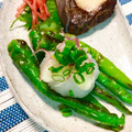 にきけん's cooksnap of when they made 甘長とうがらしと大根おろし.