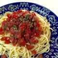 クックH2YG2O☆'s cooksnap of when they made トマトとミョウガの冷製パスタ.