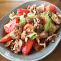 akouya's cooksnap of when they made 簡単!!豚こまとトマトのオイスター炒め♪.