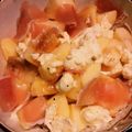 リトルキューピー's cooksnap of when they made 桃モッツアレラ◆白ワインビネガー.