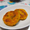 ジョンリークッカー's cooksnap of when they made おばあちゃんのかぼちゃのお焼き.