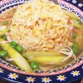 クックI77AUY☆'s cooksnap of when they made カニカマとアスパラのあんかけチャーハン♪.