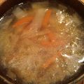 H♡S's cooksnap of when they made 白菜人参の味噌汁.