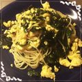 K0A9O0R8U♪'s cooksnap of when they made ワカメと炒り卵のスパゲティー.