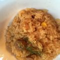 かぼちゃ大明神's cooksnap of when they made 炊飯器であっという間にウィンナーピラフ.