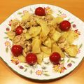 ニーチママ's cooksnap of when they made じゃがいもと豚ばら肉のマヨネーズソテー.