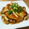 ふーあ's cooksnap of when they made 鶏ひき肉＆高野豆腐✿和風きのこハンバーグ.