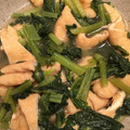 chi4mie's cooksnap of when they made 薄揚げと小松菜の煮もの.