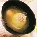 とろとろともひこ's cooksnap of when they made ふんわり味噌風味♪新玉ねぎの肉詰めスープ.