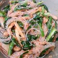 kimimaruo's cooksnap of when they made ∮ニラと春雨の✰キムチ納豆✰彡和え∮.