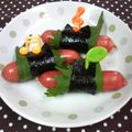 ☆ようこりん☆'s cooksnap of when they made 簡単可愛いぃ☆ソーセージの海苔しそ巻き.