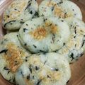 quuumi0702's cooksnap of when they made アサツキ香るいももち.