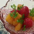 zarusan's cooksnap of when they made トマトとオレンジの爽やかフルーツサラダ☆.