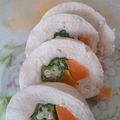 のいちご３９'s cooksnap of when they made 彩り野菜の蒸し鶏ロールサラダ.