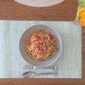 クックC0ZQAG☆'s cooksnap of when they made トマトとしめじのガーリックパスタ.