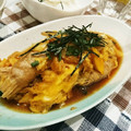 まなやね's cooksnap of when they made 簡単節約おかず！えのき肉巻き卵とじ♪.