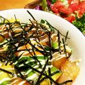 すずきくまたろう's cooksnap of when they made エビとアボカドの照り焼きっぽい丼.