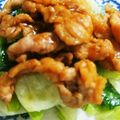 COOK1年生's cooksnap of when they made 豚肉と小松菜の甘辛炒め.