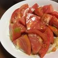 クック7KG38C☆'s cooksnap of when they made 材料簡単な新玉ねぎの冷やしトマト.