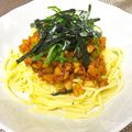 tomoligaya's cooksnap of when they made 味噌 ミートソース スパゲティ.