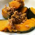 よろずやおよよ's cooksnap of when they made 超簡単❕❕かぼちゃとミンチの煮物.