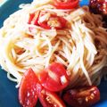 Nöööla♡'s cooksnap of when they made ♡簡単♡トマトとバジルの冷製パスタ♡.