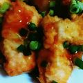 arita86's cooksnap of when they made 鶏むね肉の天ぷら(とり天)◆甘酢あんかけ.