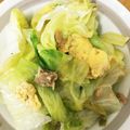 miki616's cooksnap of when they made まるまるレタスを使った炒めもの！.