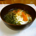 ☆なあなクック☆'s cooksnap of when they made 水菜と落とし卵の味噌汁.