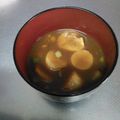 あらいやだ's cooksnap of when they made ナメコと麩の味噌汁紫蘇風味.