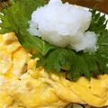 ☆えりさち☆'s cooksnap of when they made おろしポン酢で納豆オムライス.