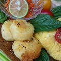 もりあん農園's cooksnap of when they made モチモチ。チーズinポテトもち♬.
