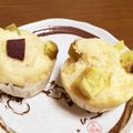 きなこまうす's cooksnap of when they made HMで簡単♪さつまいも蒸しパン.