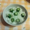 オレンジリング's cooksnap of when they made オクラでお星様☆キャラ弁.