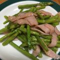 はるな0330's cooksnap of when they made アスパラベーコン☆クレソル炒め.