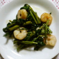バウンド's cooksnap of when they made ✿殻付海老と空芯菜炒め✿.