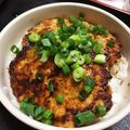 ちょこぱいん's cooksnap of when they made 豆腐 de 蒲焼きもどき丼.