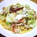 ゆうジュニア's cooksnap of when they made キャベツとベーコンのコンソメスパ♡.