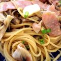 ＊ぺぺちゃん＊'s cooksnap of when they made 食欲そそる♪舞茸とベーコンの和風パスタ.